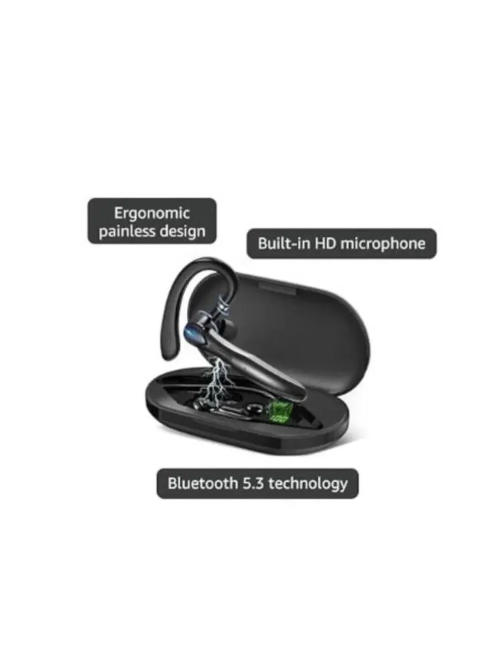 Sisism Bluetooth Earpiece Microphone for Cell Phone